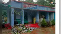 बारिश में भरभराकर गिरा मिहिजाम थाना भवन का छज्जा, जर्जर भवन ने बढ़ाई चिंता