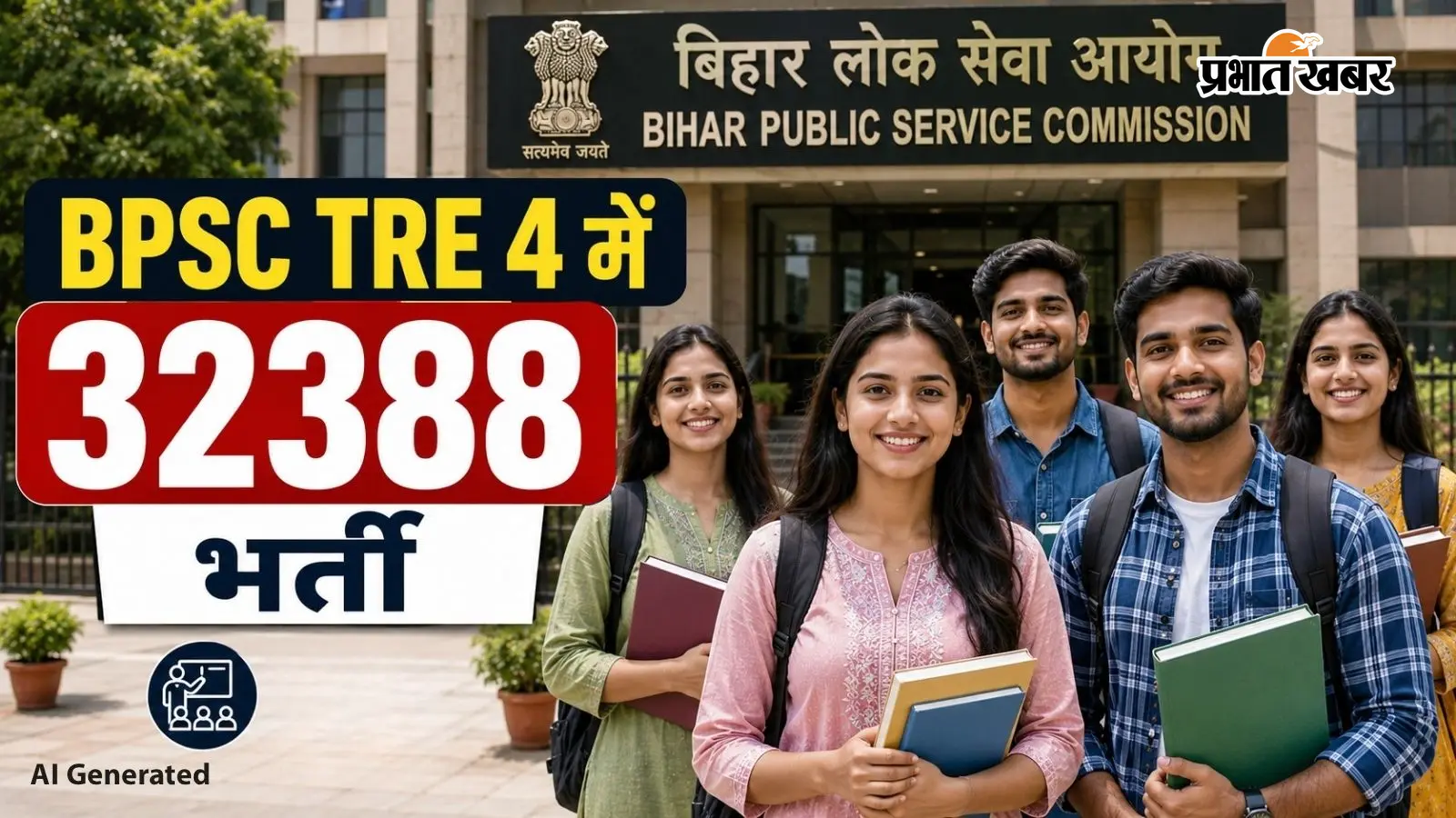 BPSC TRE 4 में नहीं घटी सीटें, 32388 पदों पर भर्तियां, इस दिन से भरें फॉर्म