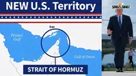 ट्रंप ने शेयर की AI तस्वीर: होर्मुज को बताया 'New US Territory'; ईरान ने कहा- शर्तें पूरी होने तक नहीं खुलेगा रास्ता