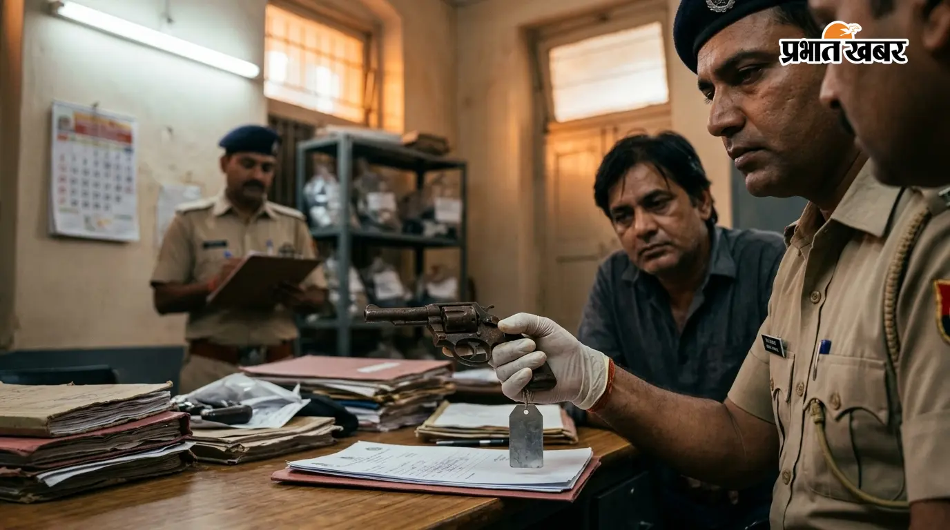 दीपक शर्मा के पास मिला अवैध रिवॉल्वर, पुलिस ने किया जब्त
