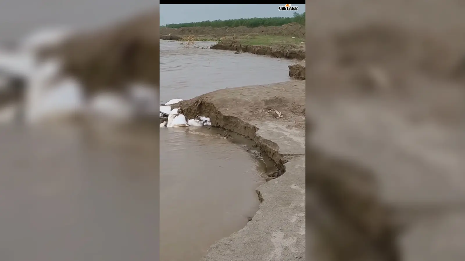 मुंगेर में गंगा का जलस्तर 37.53 मीटर पहुंचा, दियारा में 100 एकड़ से ज्यादा जमीन गंगा में समाई