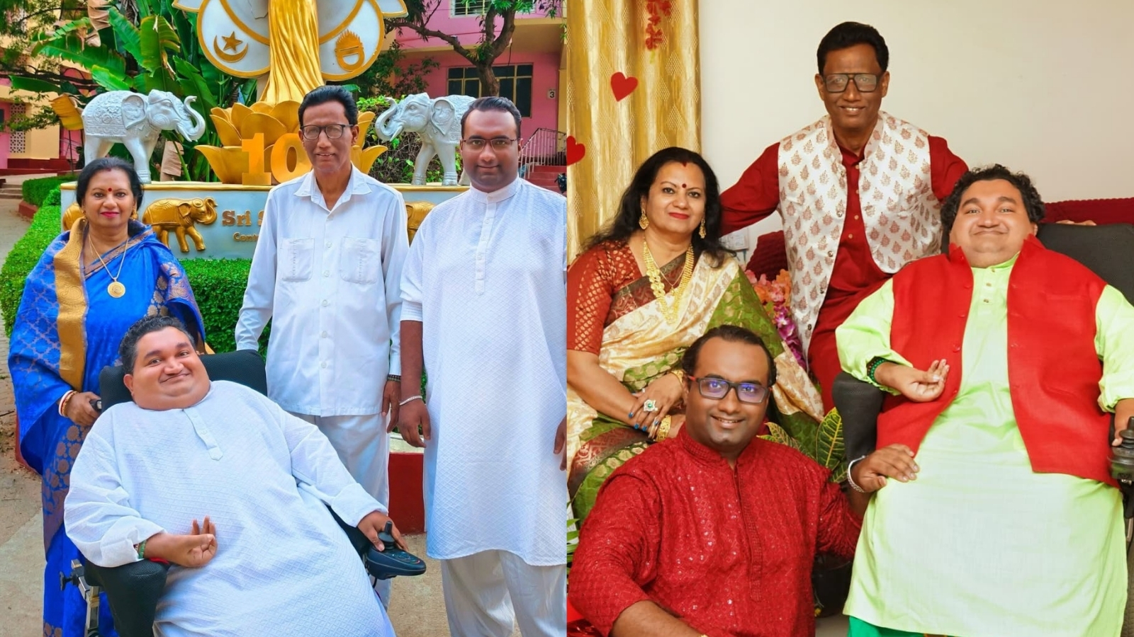 माता, पिता और भाई के साथ साई दासगुप्ता