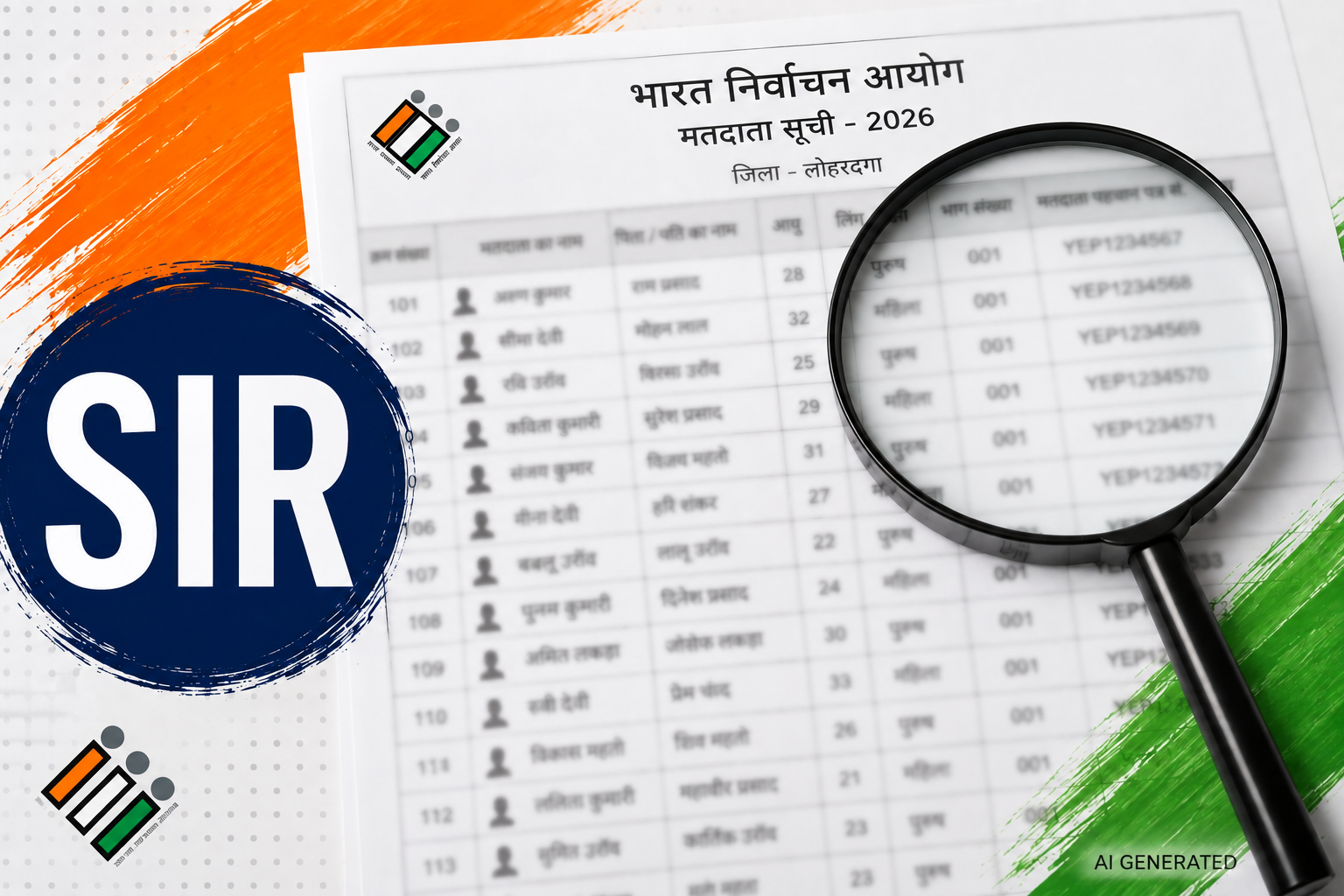एस.आई.आर. की परिवर्तित समय-सारणी
