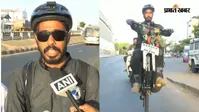 Video: 11000 KM तक साइकिल के एक पहिये से सफर, केरल से नेपाल क्यों जा रहे सनीद?