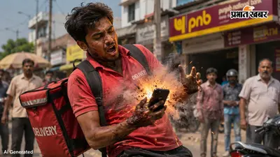 कॉल आया, जेब से फोन निकालते हुआ ब्लास्ट, डिलीवरी बॉय घायल, तेज धमाके से मची अफरा-तफरी