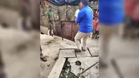 अमजोरा में फरार अभियुक्त के घर पहुंची पुलिस, कोर्ट के आदेश पर हुई कुर्की-जब्ती