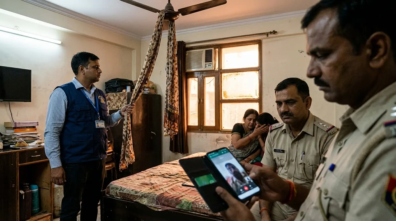 Darbhanga: पति से वीडियो कॉल पर बात करते हुए महिला ने फंदे से लटककर दी जान