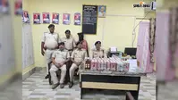 अवैध शराब के अड्डे पर पुलिस का धावा, 69 बोतल-केन जब्त; विक्रेता गिरफ्तार