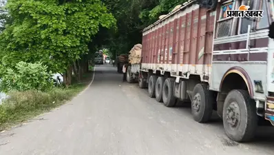 खगड़िया: धर्मकांटा के पास ट्रकों की लंबी कतार से करुआ-बदला घाट सड़क पर भीषण जाम, राहगीर बेहाल