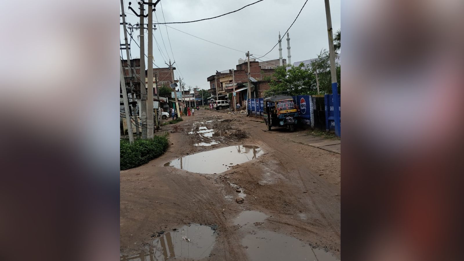 हसपुरा के पुरानी थाना रोड पर जलज़माव