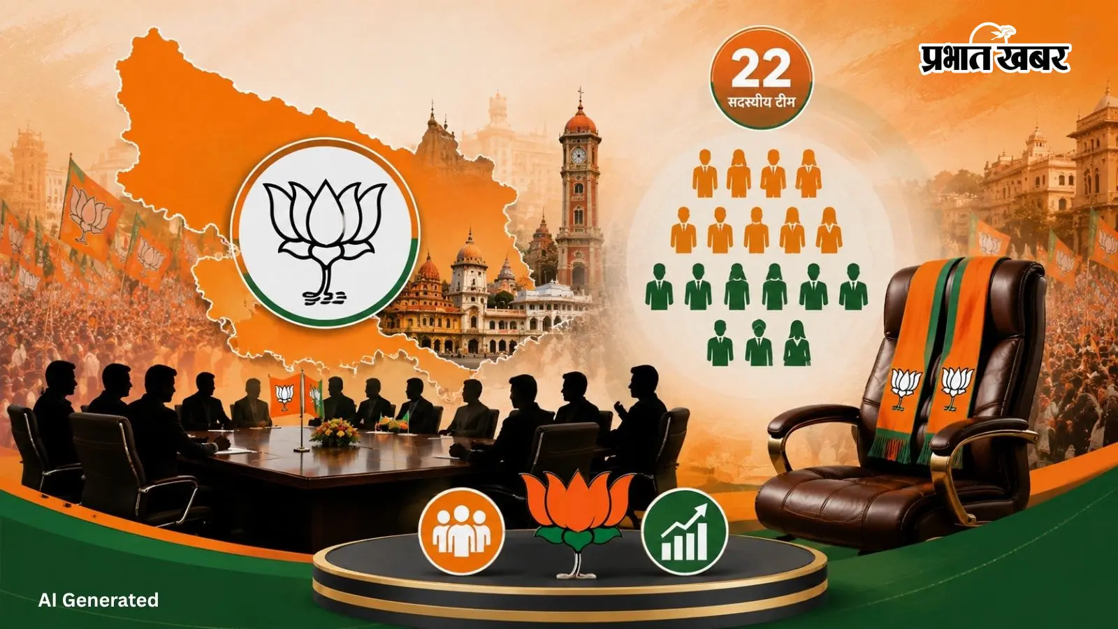 गोरखपुर BJP की नई टीम का ऐलान, रमेश प्रताप गुप्ता अध्यक्ष तो अच्युतानंद शाही बने महामंत्री, देखें 22 पदाधिकारियों की पूरी लिस्ट