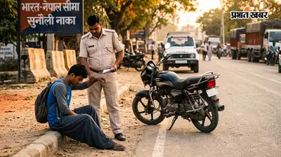 इंडो-नेपाल रोड पर पुलिस का एक्शन, चोरी की बाइक के साथ नेपाली युवक गिरफ्तार