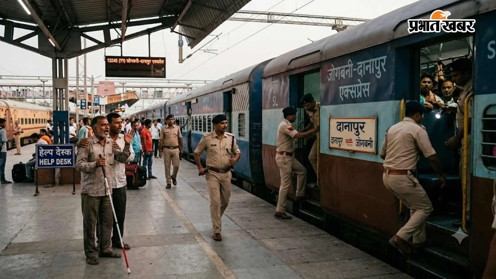 बेबस दृष्टिबाधित पति की पुकार पर दौड़ी आरपीएफ, जोगबनी-दानापुर एक्सप्रेस में तलाशी अभियान