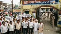मैठी टोल प्लाजा पर जबरन वसूली और मारपीट का आरोप, ट्रक चालक एसोसिएशन ने थाने में जताया विरोध