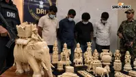 राजधानी में DRI का एक्शन, हाथीदांत की 54 कलाकृतियों के साथ 4 तस्कर गिरफ्तार, नेपाल के रास्ते विदेश भेजने की थी तैयारी