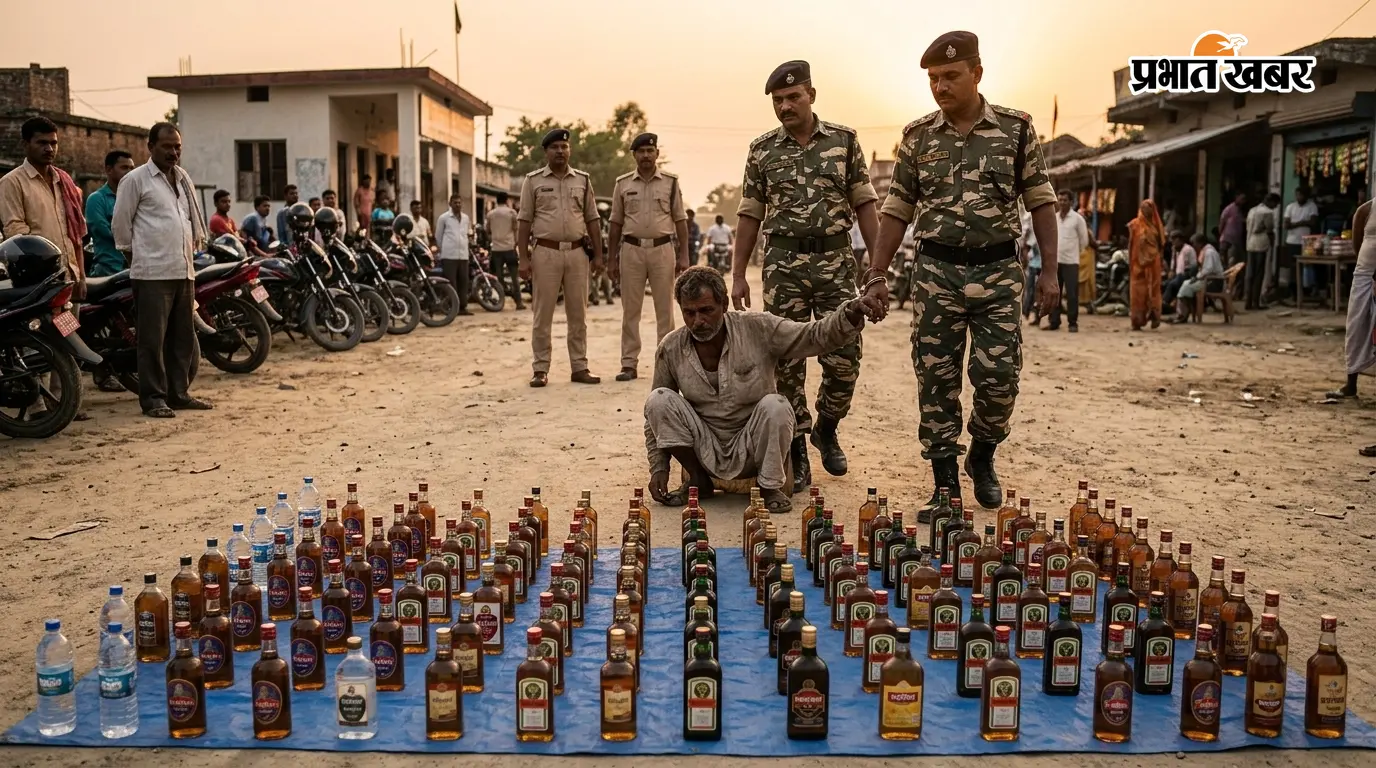 भारत-नेपाल सीमा पर पुलिस की बड़ी कार्रवाई, 150 बोतल नेपाली शराब के साथ तस्कर गिरफ्तार