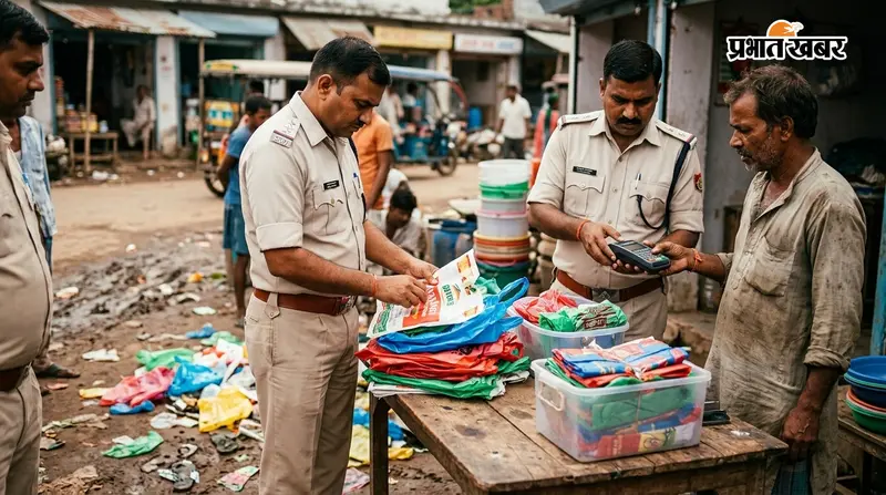 प्रतिबंधित प्लास्टिक के खिलाफ प्रशासन सख्त, 12 दुकानदारों से वसूला जुर्माना