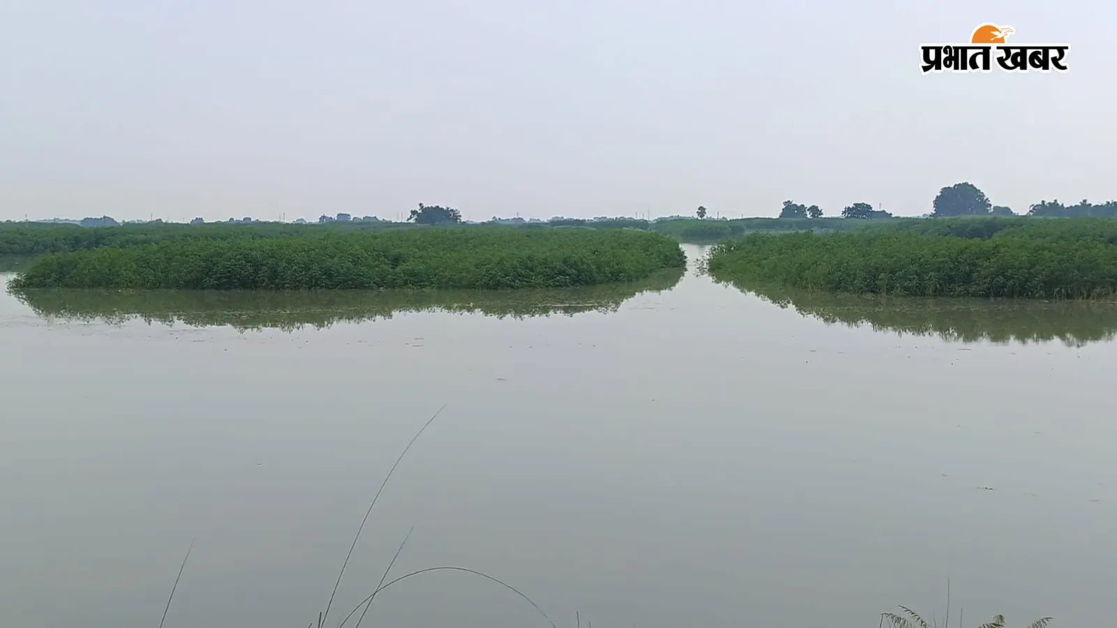 नदी में बढ़ा जलस्तर