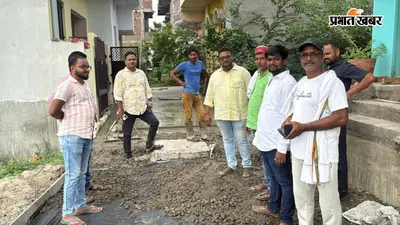 लंबे इंतजार के बाद शाहपुर में शुरू हुआ सड़क निर्माण, नगर परिषद अध्यक्ष ने लिया जायजा