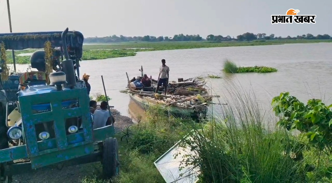 दियरा क्षेत्र में फैलता बाढ़ का पानी सब्जी के खेती कर रहे दियारा क्षेत्र से लौटने लगे किसान | Prabhat Khabar Network