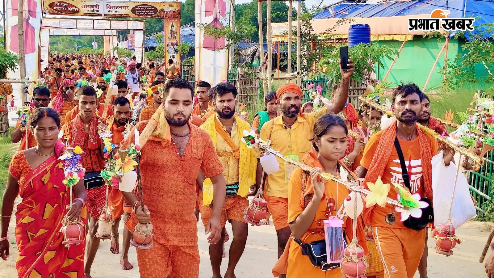 श्रावणी मेले के 23वें दिन उमड़ा आस्था का सैलाब, बोलबम के जयकारों से गूंजा कांवरिया पथ