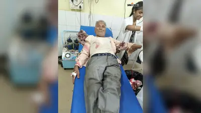 अज्ञात वाहन की चपेट में आने से वृद्ध गंभीर रूप से घायल, सब्जी खरीदने गए थे