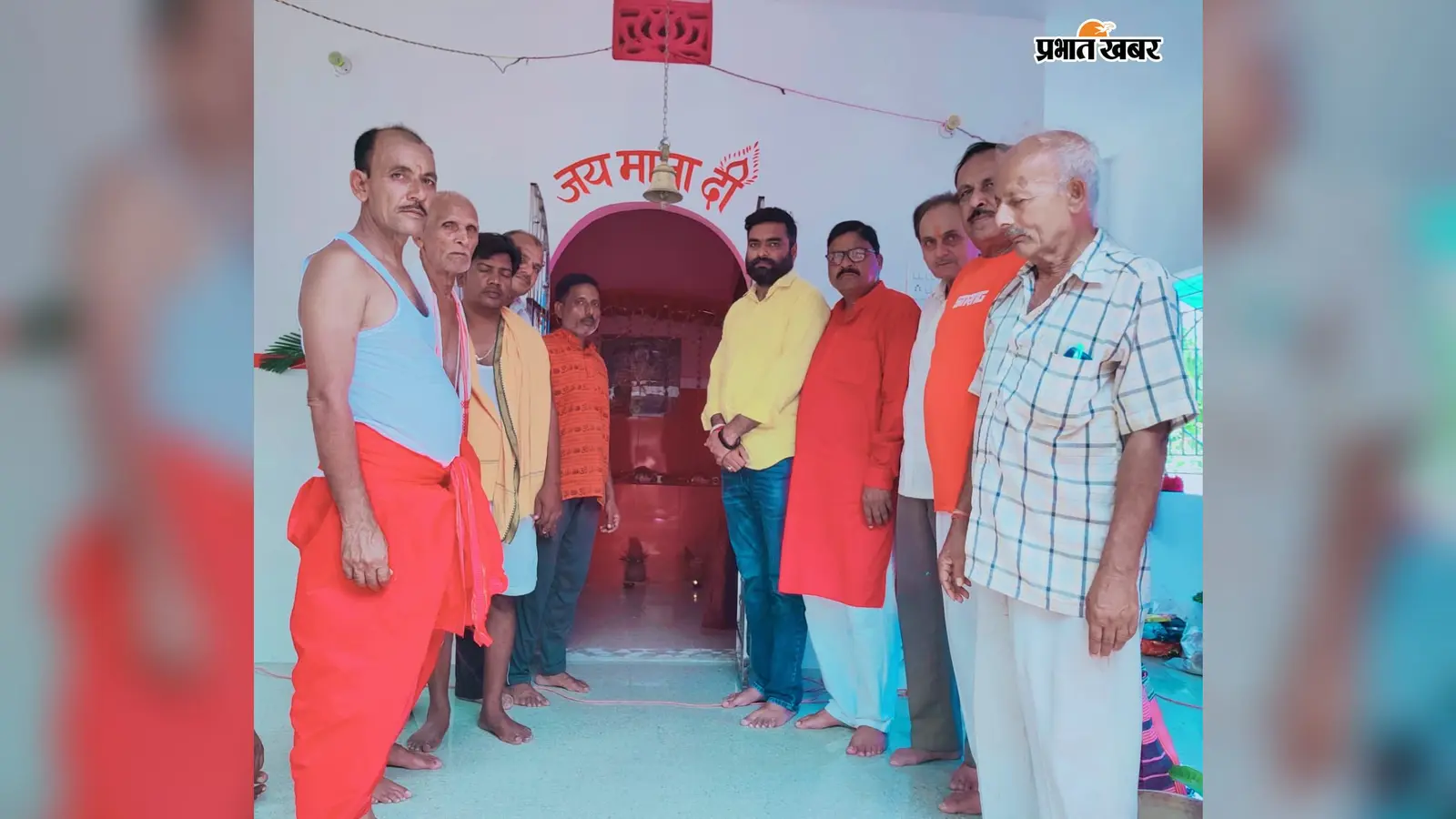 टीकमपुर के नवनिर्मित भगवती स्थान में हुई मां भगवती की स्थापना