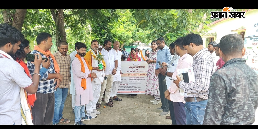 प्रखंड कार्यालय परिसर से निकलता कलश यात्रा | Prabhat Khabar Network