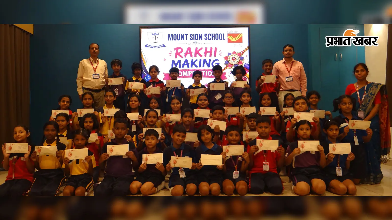 माउंट सियोन स्कूल में विद्यार्थियों ने बनायीं राखियां, सैनिकों को भेजकर जताया सम्मान