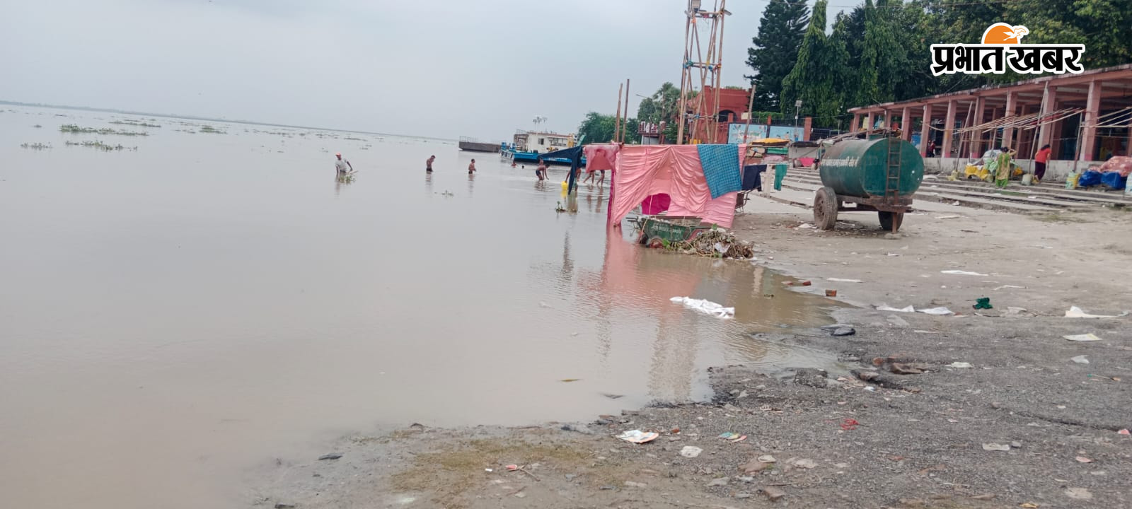 राजमहल में बढ़ता हुआ गंगा का जलस्तर | Prabhat Khabar Network