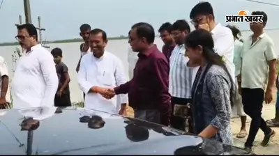 नवहट्टा में कटाव ने बढ़ाई दहशत, सैकड़ों घरों पर खतरा; बिरजायन-रसलपुर पहुंचे अधिकारी