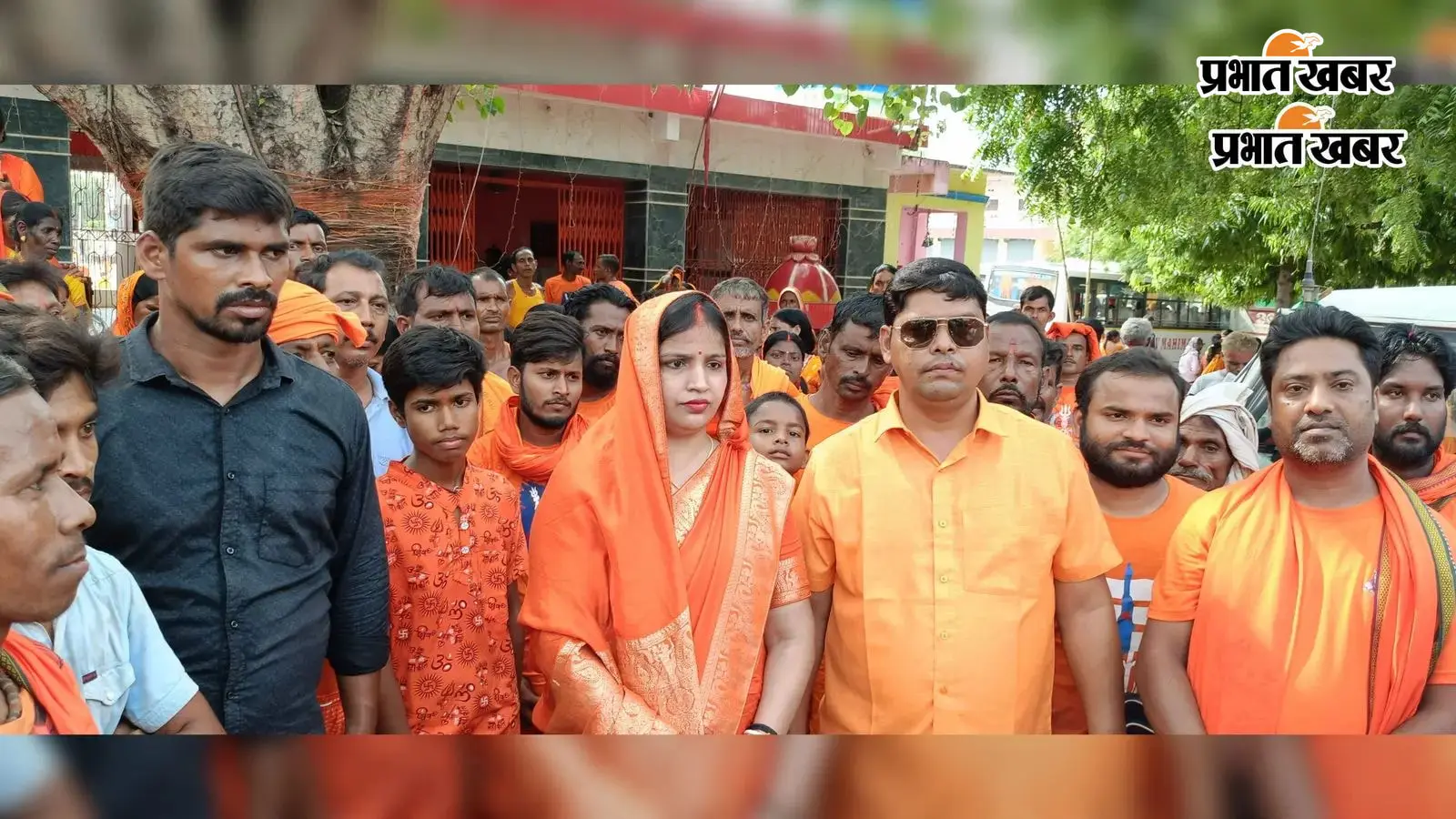 हर-हर महादेव के जयघोष से गूंजा नवीनगर, कांवरियों का जत्था नवीनगर से देवघर धाम के लिए रवाना