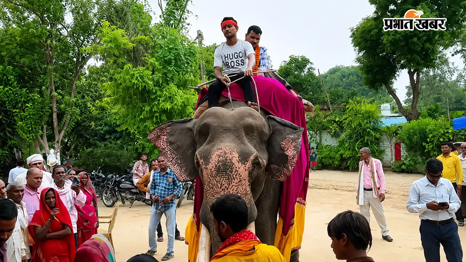 बस्ती में 10 साल बाद मिली सफलता तो पिता ने मनाया यादगार जश्न, हाथी पर बैठाकर बेटे को घुमाया गांव