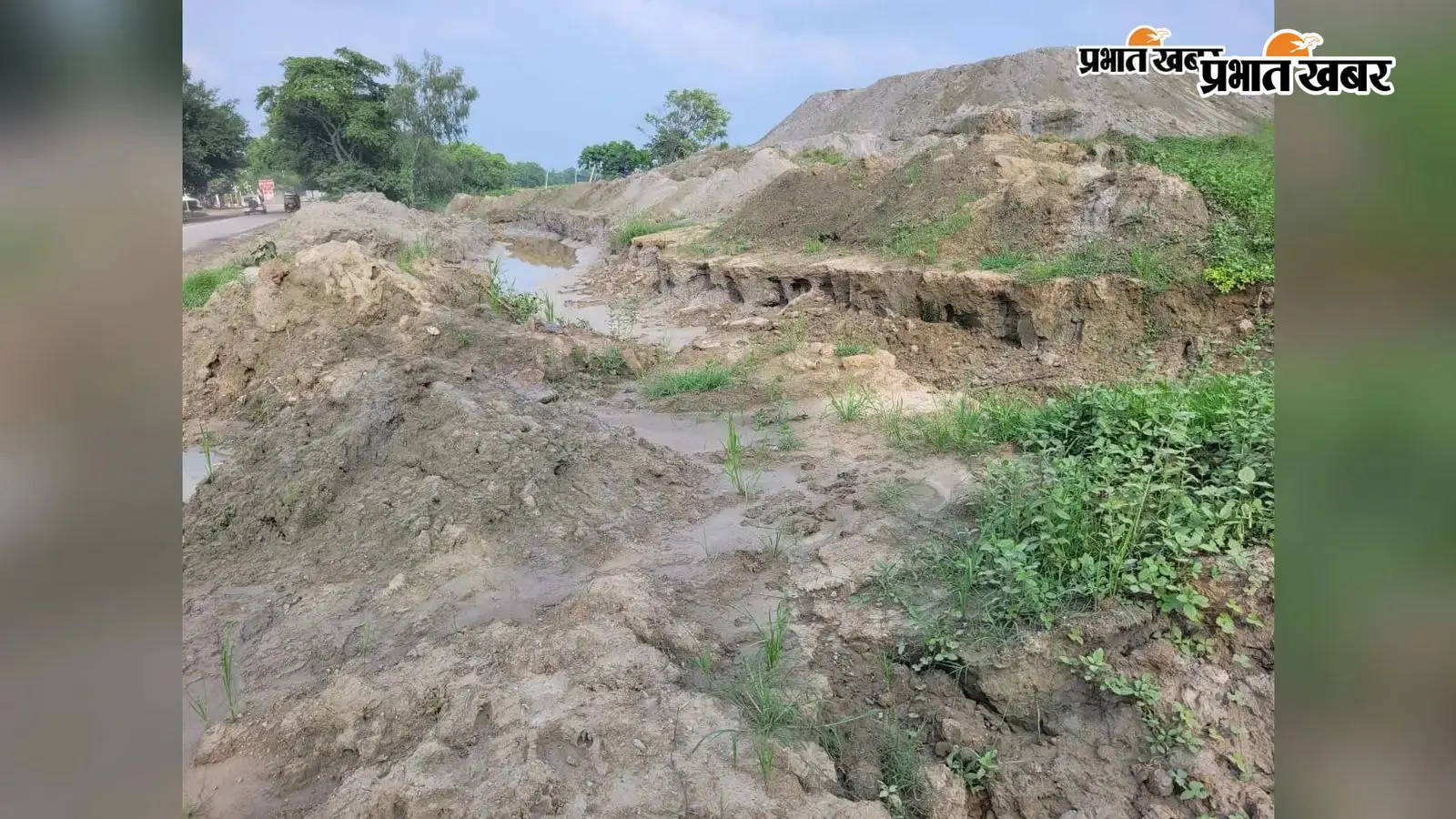 भारतमाला परियोजना के निर्माण से नहर का पानी बाधित, आधा दर्जन गांवों के किसानों पर मंडराया फसल बर्बादी का संकट