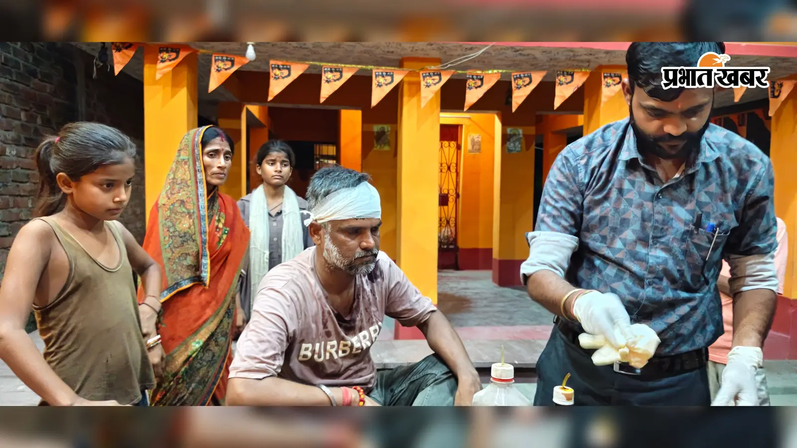खेत जाने से रोका, रॉड से सिर पर किया वार : जान से मारने की धमकी का आरोप