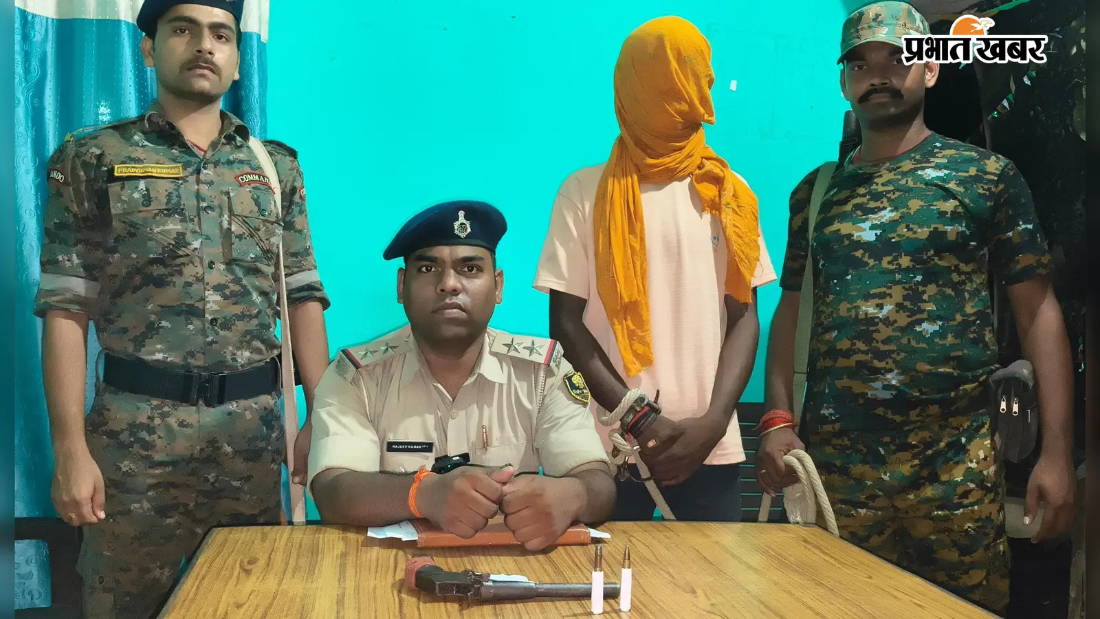 खगड़िया: बहादुरपुर पुलिस की बड़ी कार्रवाई, ससुराल झखड़ा से देशी कट्टा व दो जिंदा कारतूस के साथ युवक गिरफ्तार