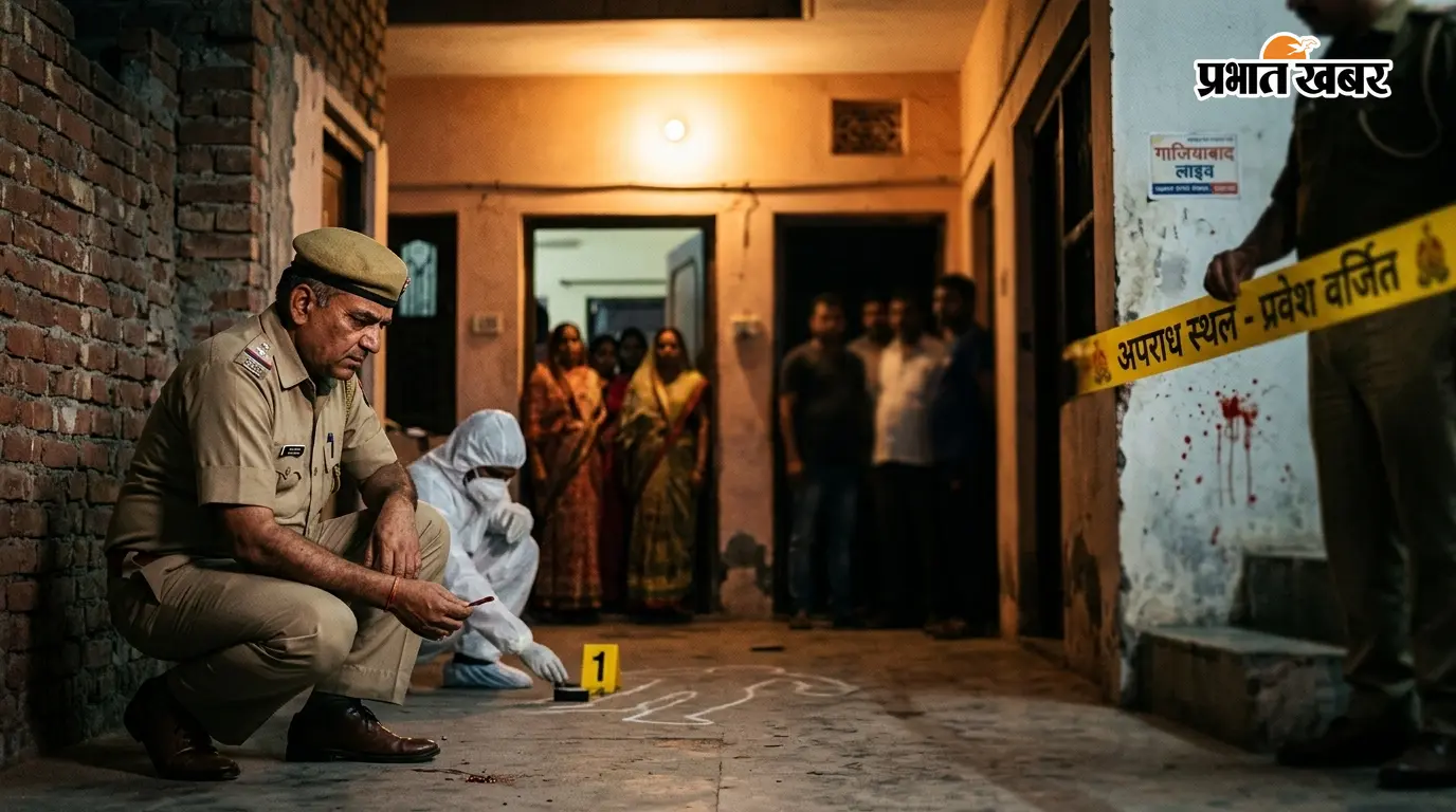 गाजियाबाद में पिता बना हैवान, पहले पत्नी-बेटी की हत्या, फिर छोटी बेटी का गला काटने की कोशिश