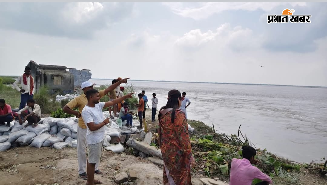 रेवहिया रेता में कटाव, जारी,114 परिवार हुआ बेघर | Prabhat Khabar Network