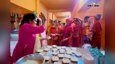 कांवरिया धर्मशाला में शिवभक्तों के बीच बांटा खीर का महाप्रसाद