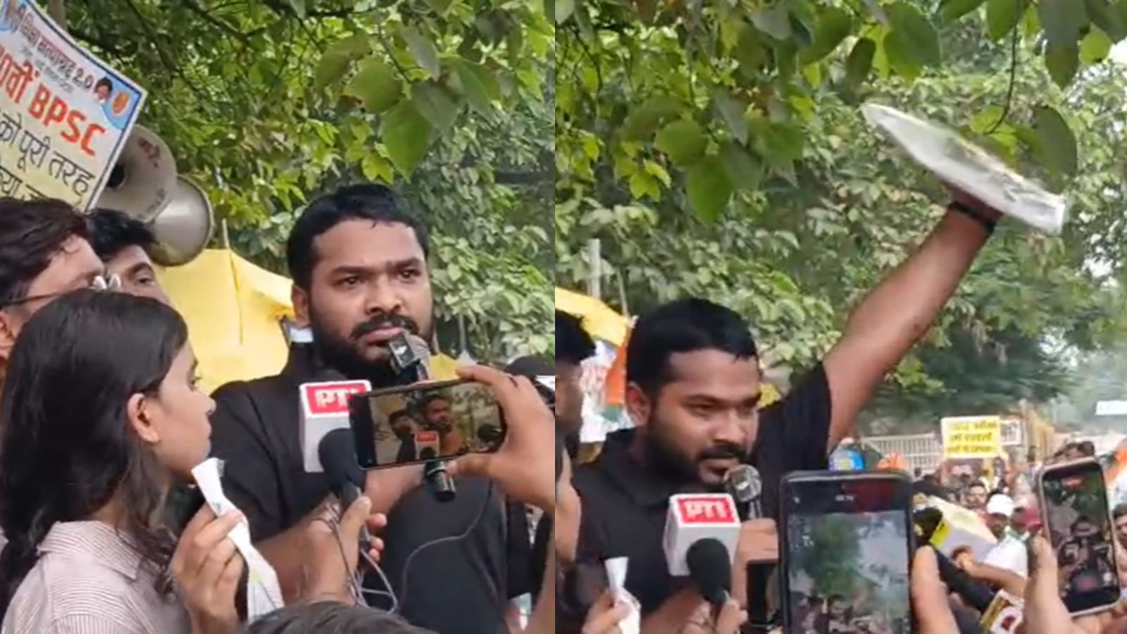 पटना में दारोगा अभ्यर्थियों के प्रदर्शन के बीच प्रसिद्ध शिक्षक रौशन आनंद सर भी पहुंचे. उन्होंने BPSC और BSSC आयोगों पर हमला बोला.