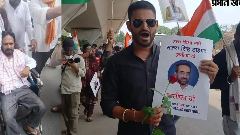 पटना: 19 दिन भूखे रहे, 12 किलो वजन घटा फिर भी नहीं टूटा हौसला; व्हीलचेयर पर लोक भवन पहुंचे कुमुद पटेल