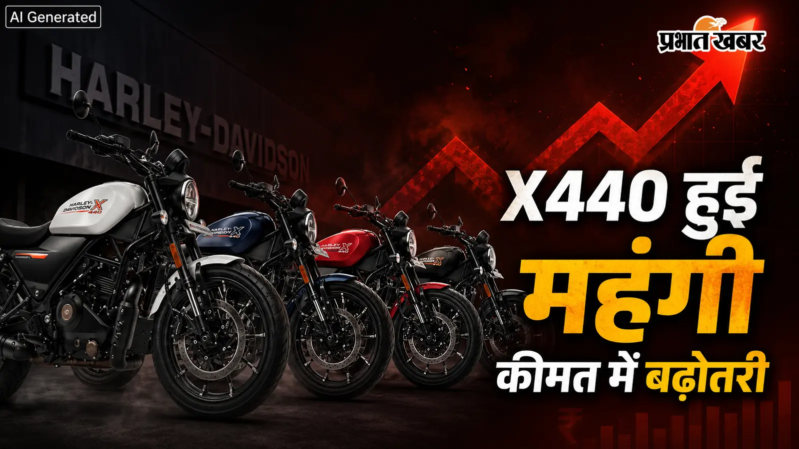 Harley-Davidson X440 हुई महंगी, कीमत में ₹2,000 तक बढ़ोतरी, जानें अब कितने में मिलेगी बाइक