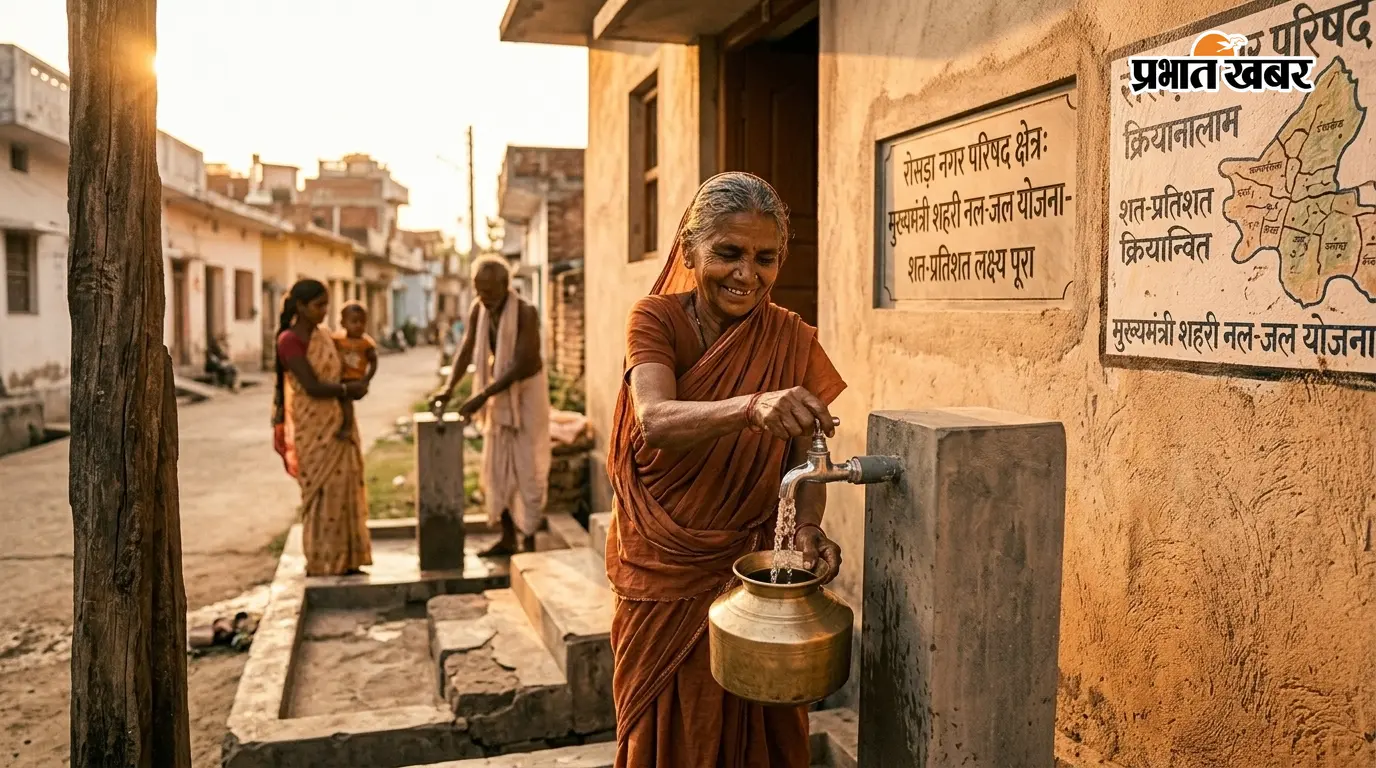 रोसड़ा नगर परिषद क्षेत्र में मुख्यमंत्री शहरी नल-जल योजना का शत-प्रतिशत लक्ष्य पूरा