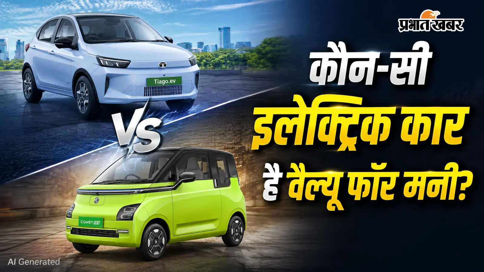 Tata Tiago EV vs MG Comet: ₹10 लाख की बजट में कौन-सी इलेक्ट्रिक कार है वैल्यू फॉर मनी? जानें रेंज और फीचर्स में कौन नंबर-1
