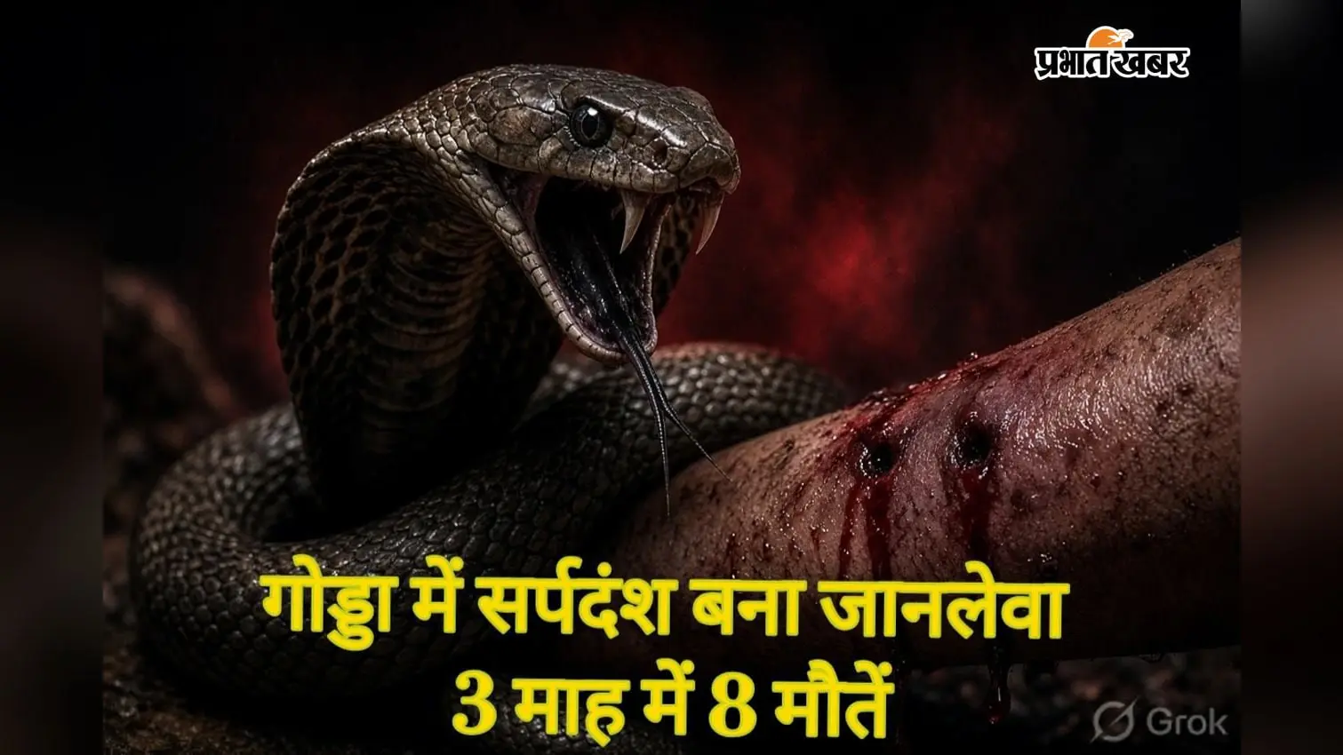 गोड्डा में सर्पदंश का कहर: 3 माह में 8 मौतें, झाड़-फूंक के चक्कर में गईं कई जिंदगियां