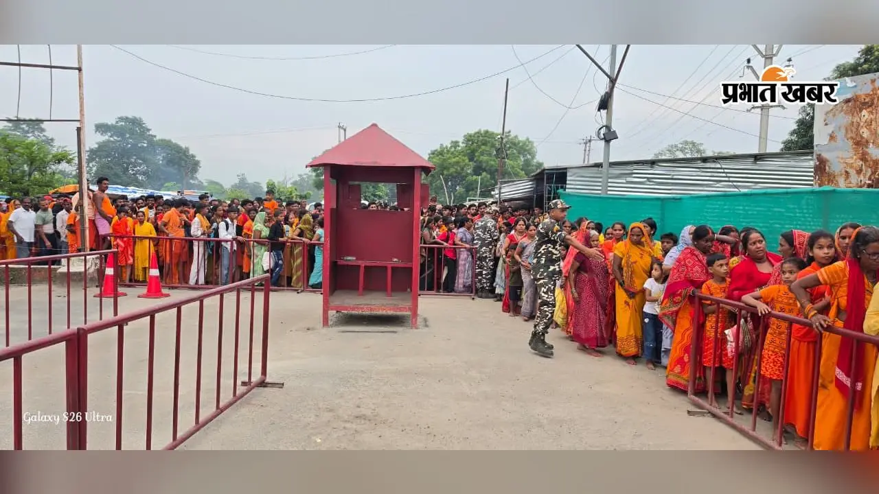 हर-हर महादेव के जयघोष के बीच सुरक्षा का घेरा, वाल्मीकिनगर में जवानों की बढ़ी तैनाती