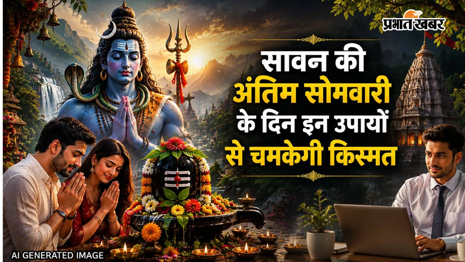 सावन की अंतिम सोमवारी: महादेव को प्रसन्न करने के अचूक उपाय, आर्थिक तंगी और विवाह की बाधाएं होंगी दूर!