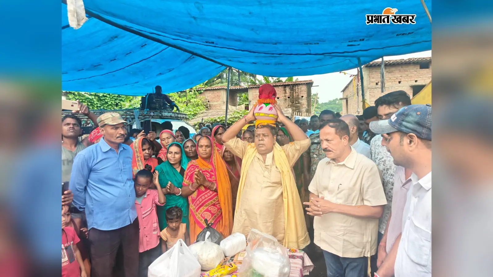 हाजीपुर: गुरु रविदास की 650वीं जयंती पर पवित्र कलश की पूजा-अर्चना
