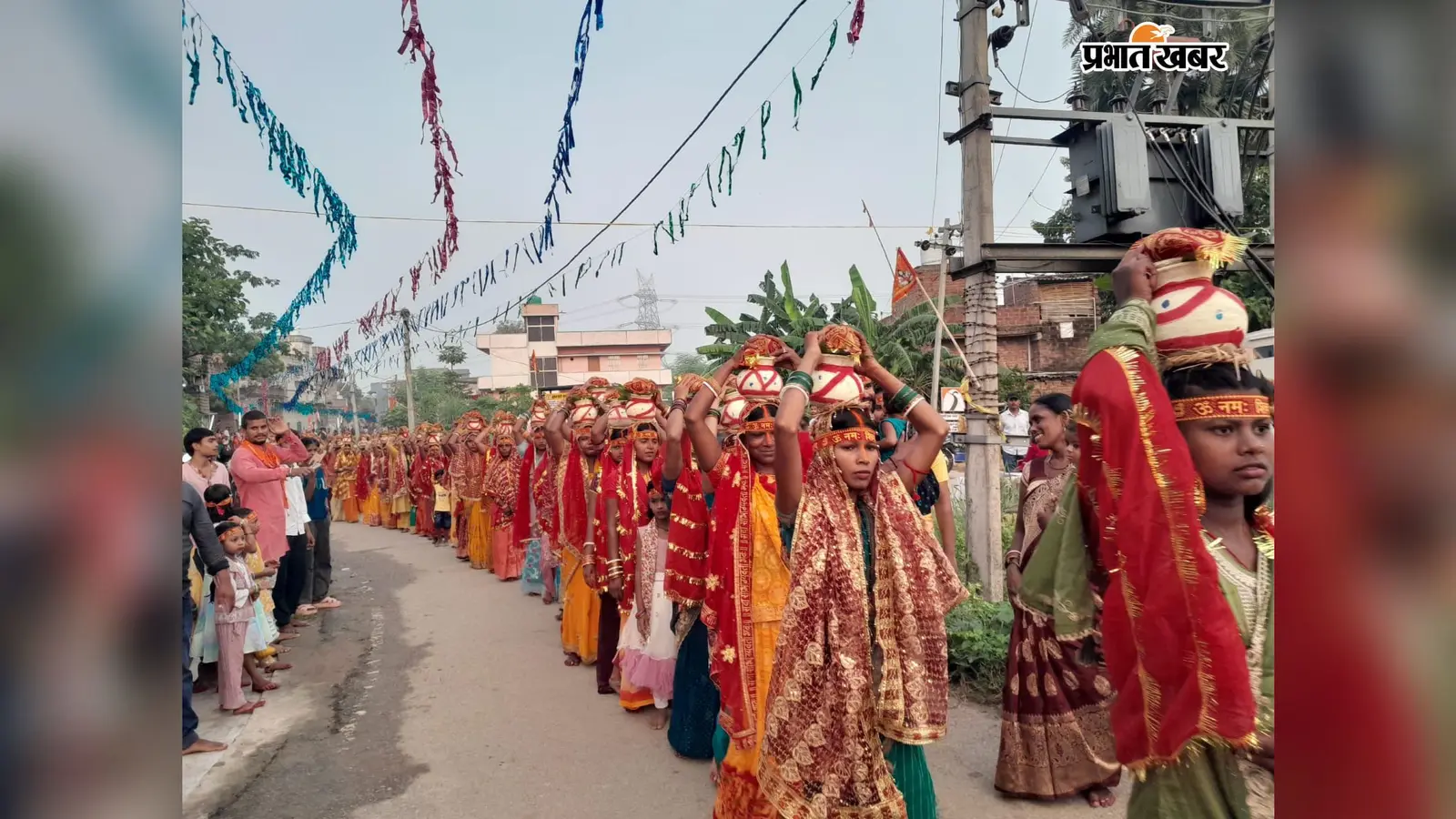 बिहारशरीफ : गंगा बीघा में कलश शोभायात्रा के साथ 24 घंटे का अखंड कीर्तन शुरू, घरों में नहीं जलेगा चूल्हा