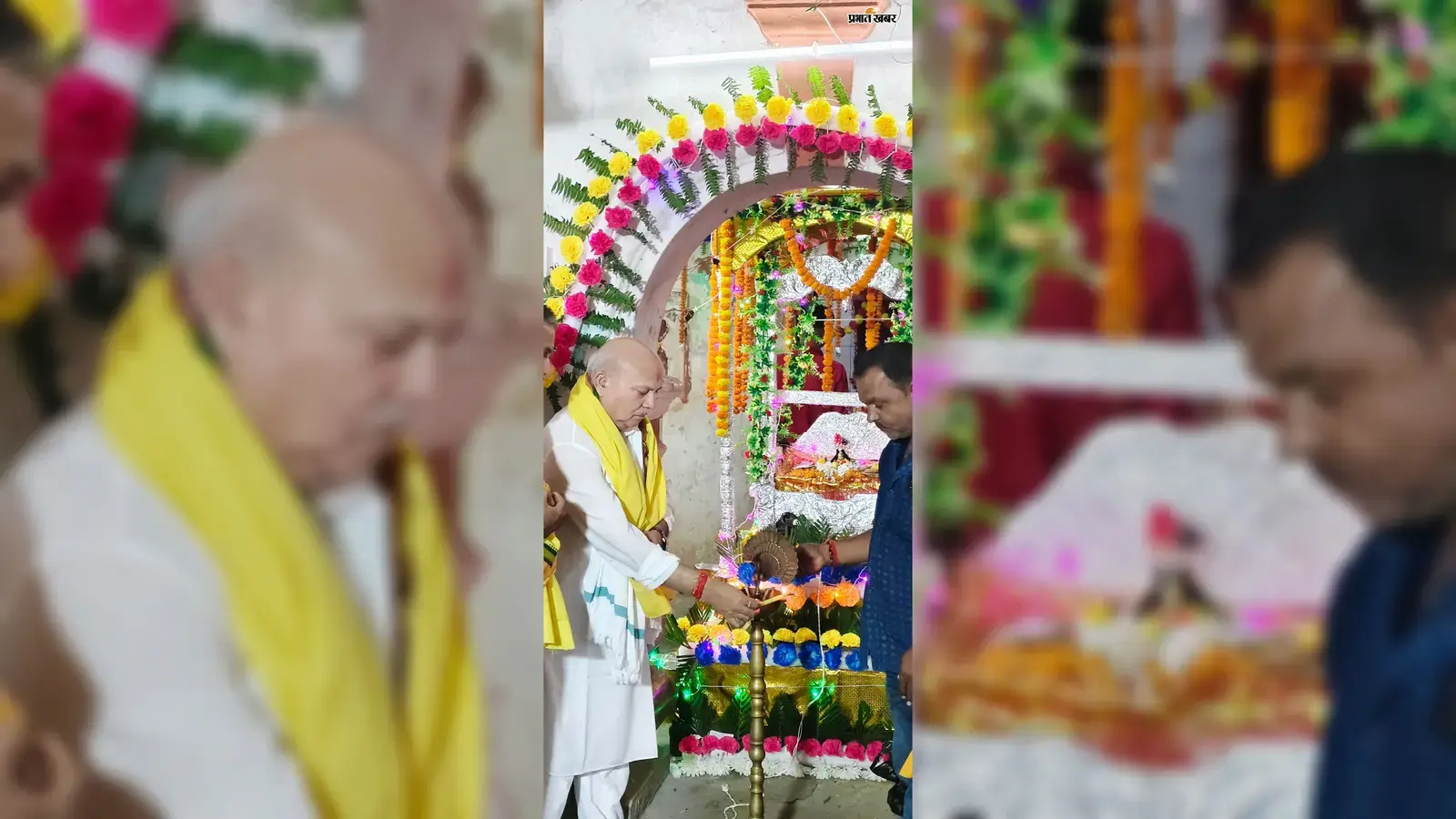 आरा : बभनगांवा की ठाकुरबाड़ी में छह दिवसीय झूलनोत्सव का भव्य शुभारंभ, हजारों श्रद्धालुओं ने की पूजा
